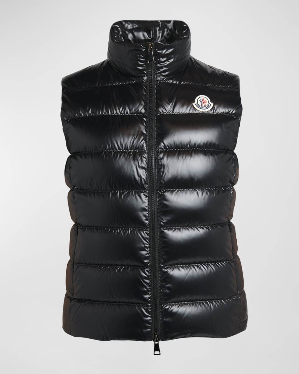 Ghany Shiny Quilted Puffer Vest